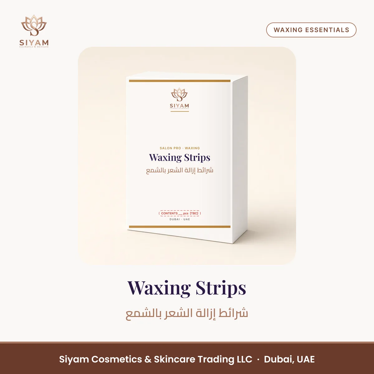 Waxing Strips – Siyam Cosmetics Waxing Essentials
